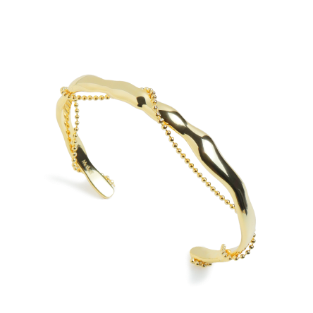 Twist Line Bangle Gold