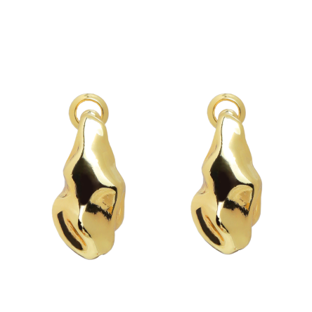 Drop Metal Earclip Gold