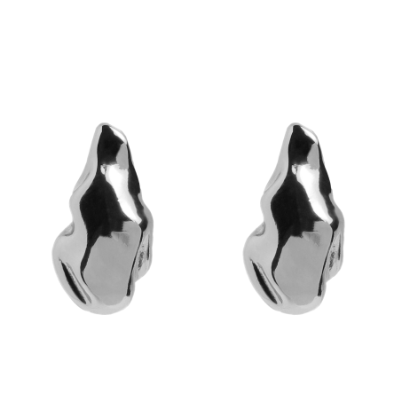 Drop Metal Pierce Silver