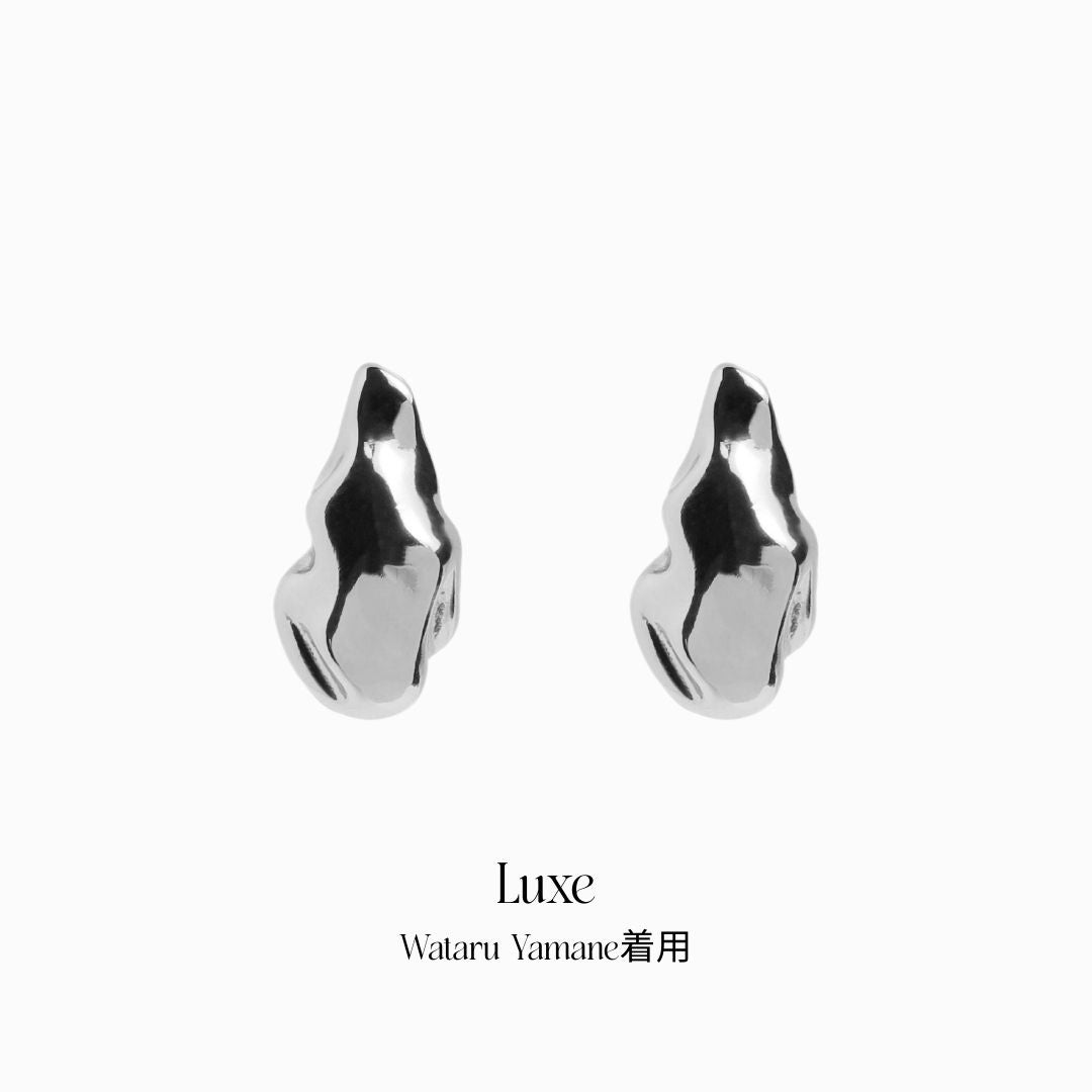 Drop Metal Pierce【Luxe】（Silver） | Melloff