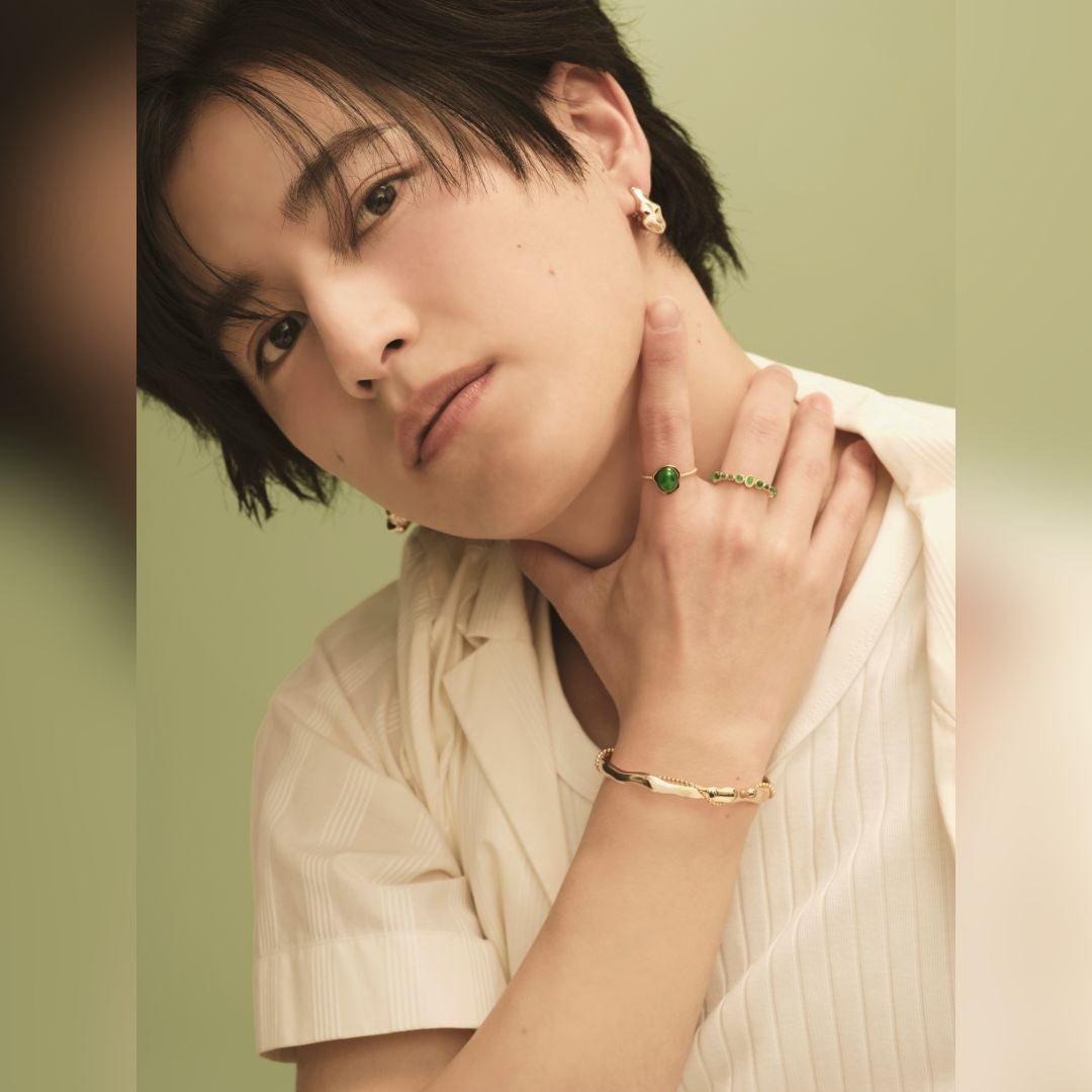 Twist Line Bangle【Luxe】（Gold） | Melloff